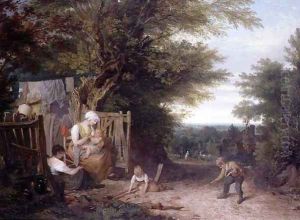 At the Cottage Gate by William Collins
