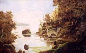 Paesaggio Lacustre Con Villa.