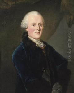 Portrait Of Julius Gebhard Count Von Hoym by Anton Graff