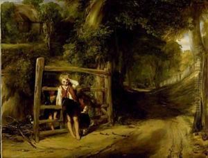 Rustic Civility or Coming Events cast their shadows before them by William Collins