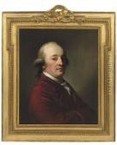 Portrait Of A Gentleman, Bust-length, In A Red Coat by Anton Graff