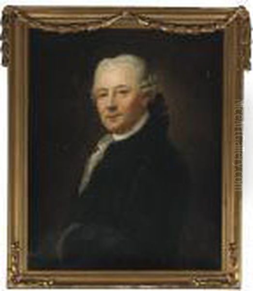 Portrait Of Wennemar Platzmann, Half-length, In A Blue Costume Witha White Jabot - view 1