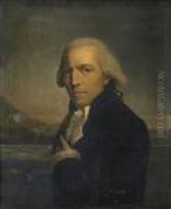 Portrait D'homme Dans Un Paysage Portrait D'homme Dans Un Paysage