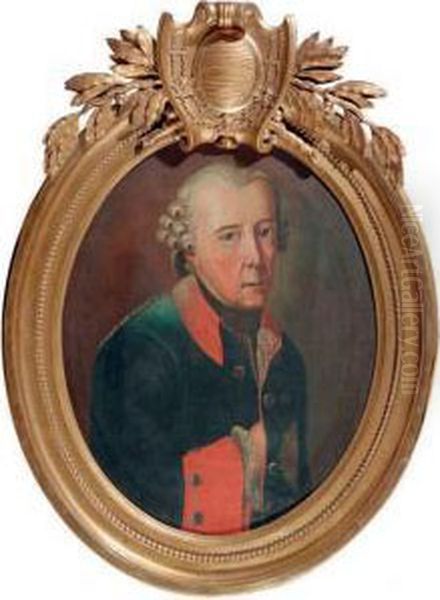 Portrait Of Frederick The Great by Anton Graff