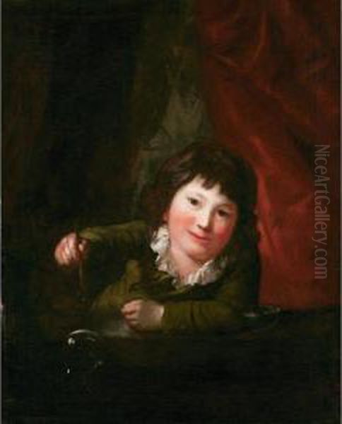 Portrat Des Sohnes Georg (1777-1801) Beim Spiel Mit Seifenblasen - view 1