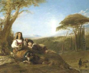 Ave Maria scene near Tivoli by William Collins