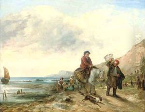 Fisherfolk returning with the catch by William Collins
