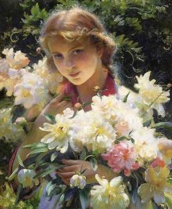Peonies by Charles Curran