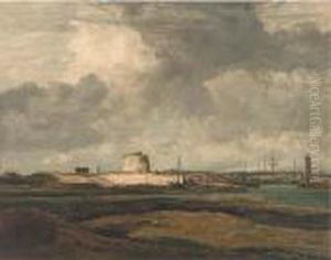 A View Of Rye Harbour by George Ii Graham