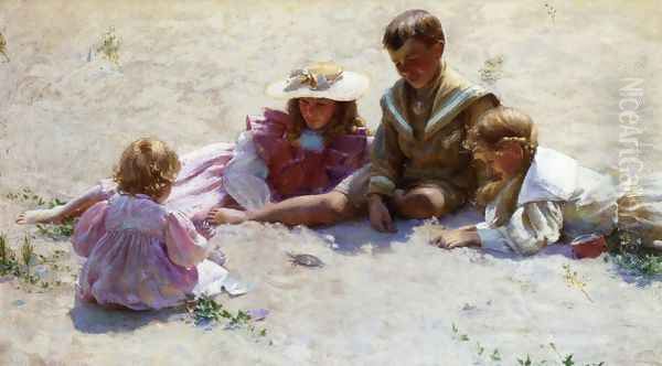 Children by the Seashore - view 1