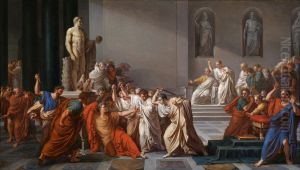 Death of Julius Caesar (100-44 BC) by Vincenzo Camuccini