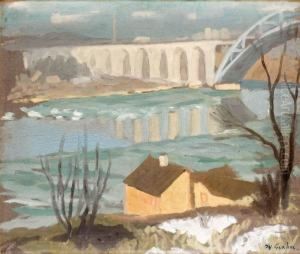 I Snosmaltningen, Arstabron by Hjalmar Grahn