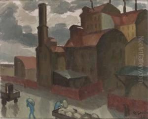 Utsikt Over Sodermalm by Hjalmar Grahn