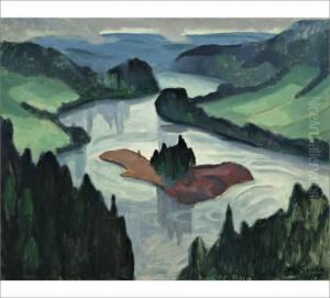A River Scene A River Scene