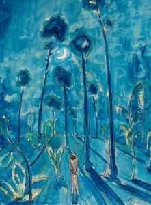 Mondlandschaft by Walter Gramatte