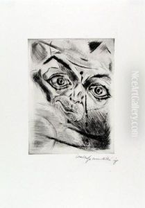 Kopf Peters Mit Schusswunde In Der Stirn / Robert Im Theater by Walter Gramatte