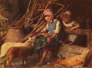 Feeding the Lambs by Gaetano Chierici