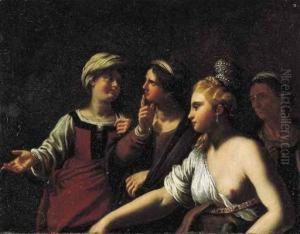 Quattro Donne (frammento) by Antiveduto Grammatica
