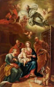 Sacra Famiglia Con S. Giovannino by Daniel Gran