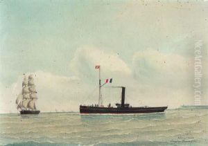 Remorqueur Du Havre by Eugene Grandin