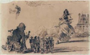 Gare Les Quilles by Jean-Jacques Grandville