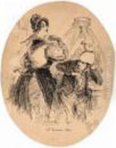 Le Troisieme Mari by Jean-Jacques Grandville