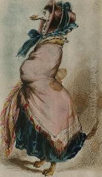 A Greyhound In Bonnet And Shawl - view 1