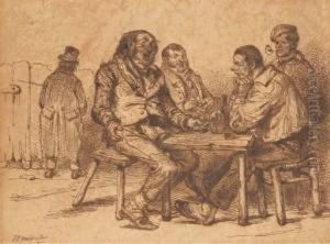 Signe 'j J Grandville' Et Avec Inscription Du Titre Sur Lemontage by Jean-Jacques Grandville