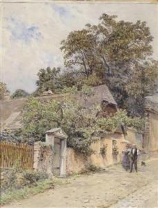 The Birthplace Of Johann Straus In Salmannsdorf by Ernst Graner