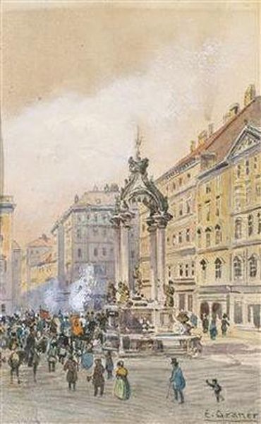 A Procession In Hoher Markt - view 1