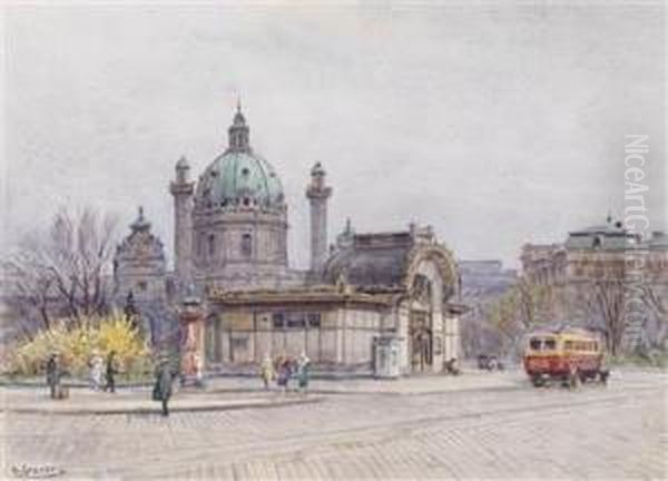 Saint Charles""s Church In Vienna - view 1