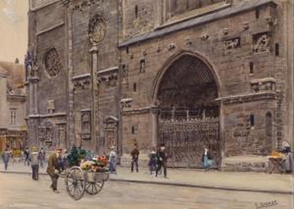 Main Entranceto St Stephan""""s Cathedral - view 1