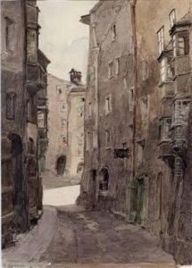 "alte Gasse" by Ernst Graner