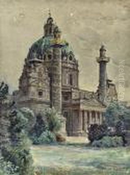 Die Karlskirche In Wien - view 1
