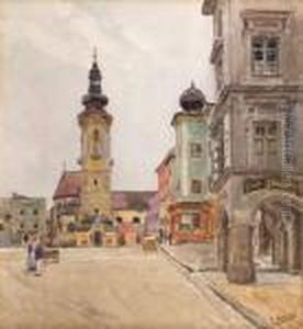 Stadtplatz Freistadt by Ernst Graner