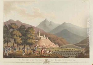 A view of the town of Briar, Valencia by John Heaviside Clark