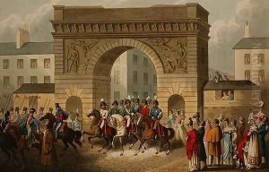Entrance of the Allies into Paris, from 'Historic, Military and Naval Anecdotes', 1818 by John Heaviside Clark