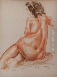 Nu, Femme De Dos by Sam Granowsky