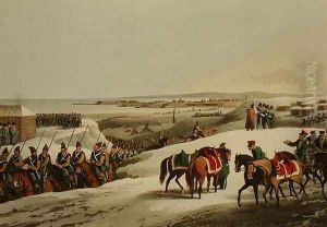 The Allies before Dantzic in Winter, from 'Historic, Military and Naval Anecdotes', 1818