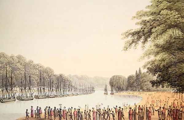 The Fleet on the Serpentine River - view 1