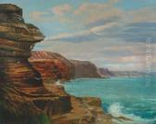 An English Coastline With Cliffs - view 1