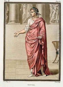 Titus, costume for 'Berenice', from Volume II of 'Research on the Costumes and Theatre of All Nations', 1802 by Philippe Chery