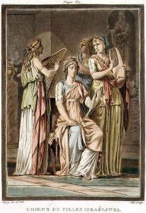 Chorus of Israelite Women, costumes for 'Esther', from Volume I of 'Research on the Costumes and Theatre of All Nations', by Philippe Chery