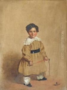 Portrait Of A Boy With A Whip And Top