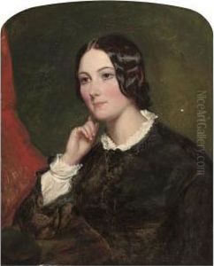 Portrait Of A Young Lady by Sir Francis Grant
