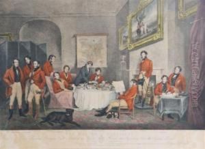 The Melton Breakfast (by Charles G. Lewis) by Sir Francis Grant