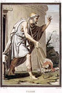 Ulysses, costume for 'Iphigenia in Aulis', from Volume II of 'Research on the Costumes and Theatre of All Nations'