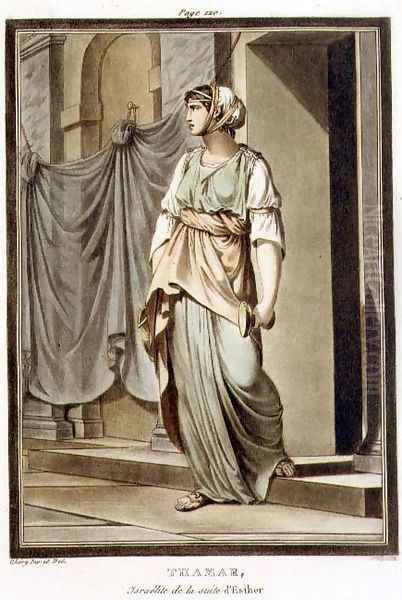 Thamar, an Israelite in the Retinue of Esther, costume for 'Esther', from Volume I of 'Research on the Costumes and Theatre of All Nations', 1802 - view 1