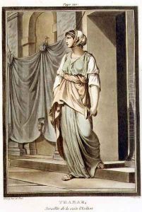 Thamar, an Israelite in the Retinue of Esther, costume for 'Esther', from Volume I of 'Research on the Costumes and Theatre of All Nations', 1802 by Philippe Chery
