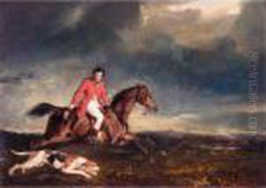 John Dalyell, Master Of The
Puckeridge Hounds On A Bay Hunter With A Hound In A Landscape John Dalyell, Master Of The
Puckeridge Hounds On A Bay Hunter With A Hound In A Landscape